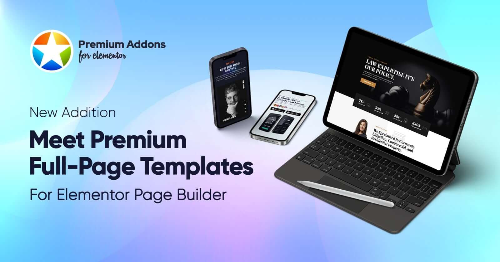 Elementor Full Page Templates in Premium Templates